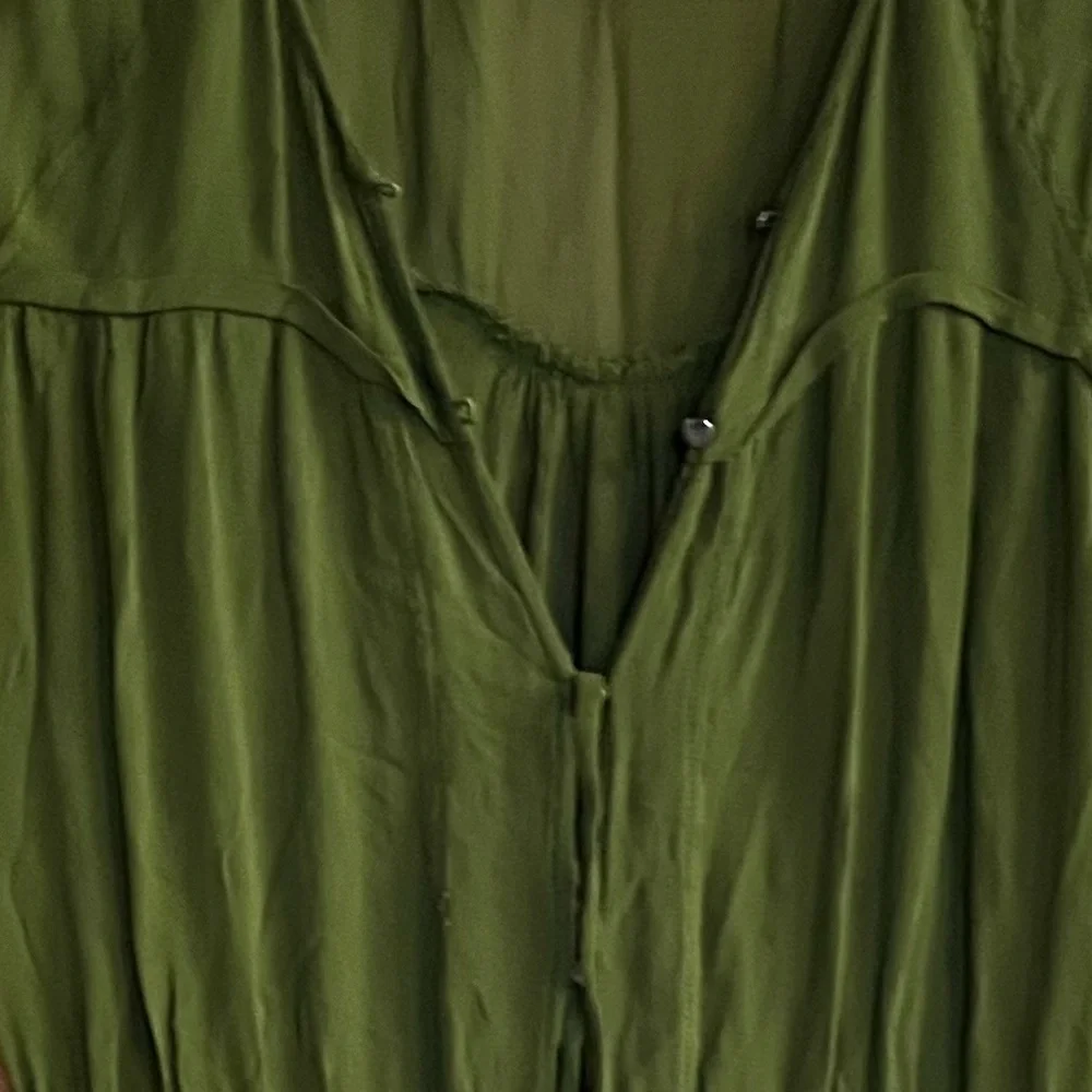Anthropologie Maeve Green Sheer‎ Midori Duster Cardigan Size Small - Picture 3 of 4